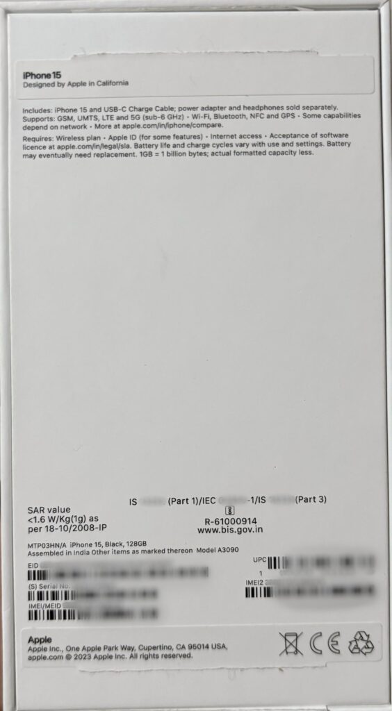 iPhone 15 - Assembled in India